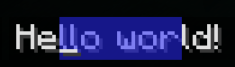 Text selection