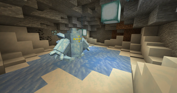 Inside Regice Cave