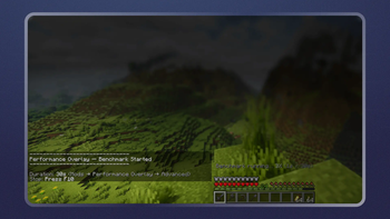 In-game benchmark