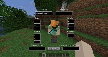 The Screen with a Diamond Sword