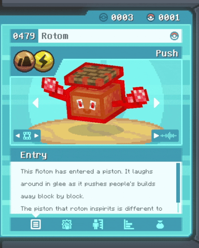Rotom Push in the dex!