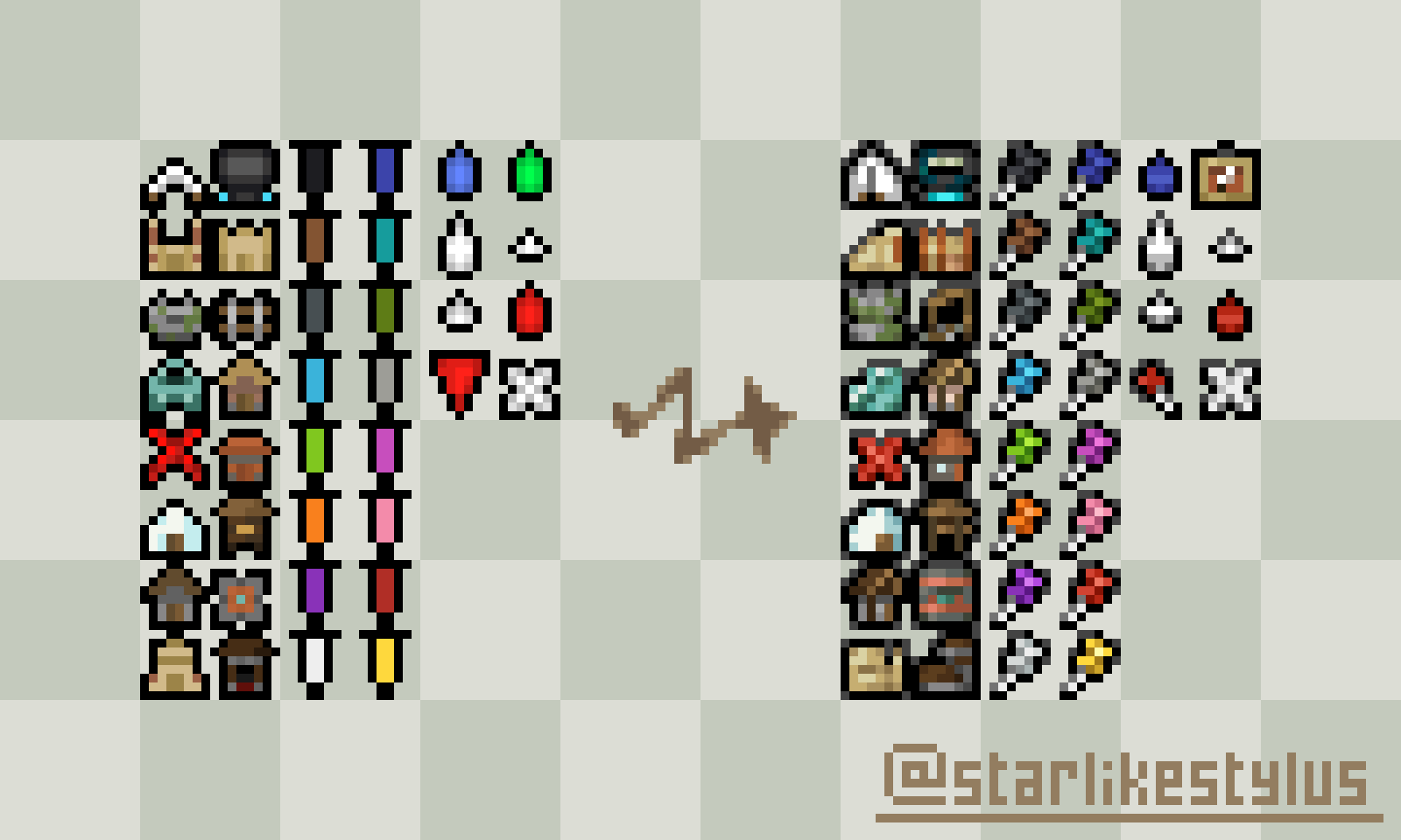 A showcase of the new icon textures.