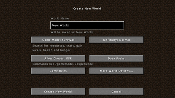 Creating New World Screen (2)