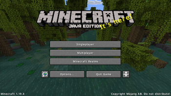1.19.4 Title Screen