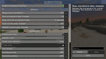 Config Menu
