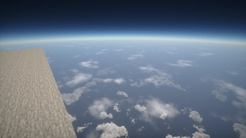 Above the planet