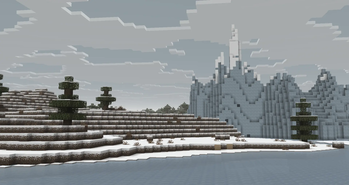 Snowy Plains and Icebergs