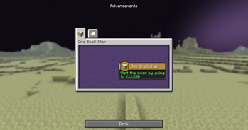 The advancement page