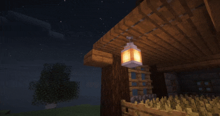Lanterns change movement when is raining