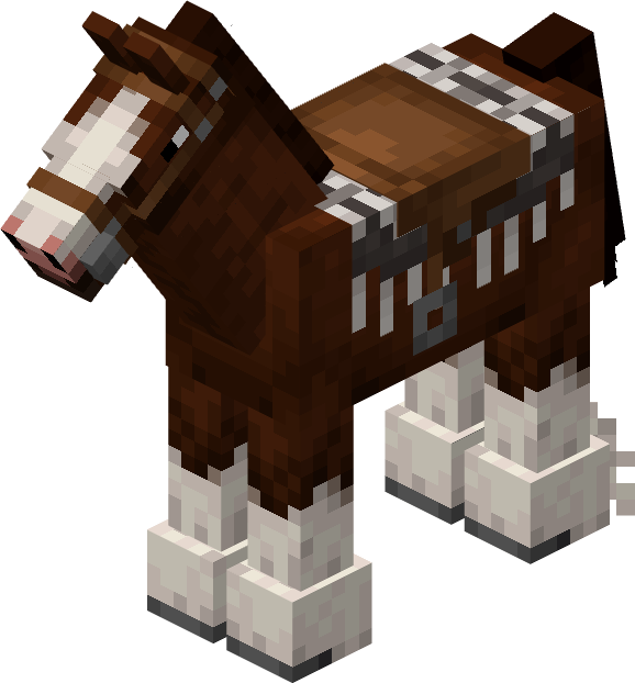 Clydesdale with Spotted Quilt