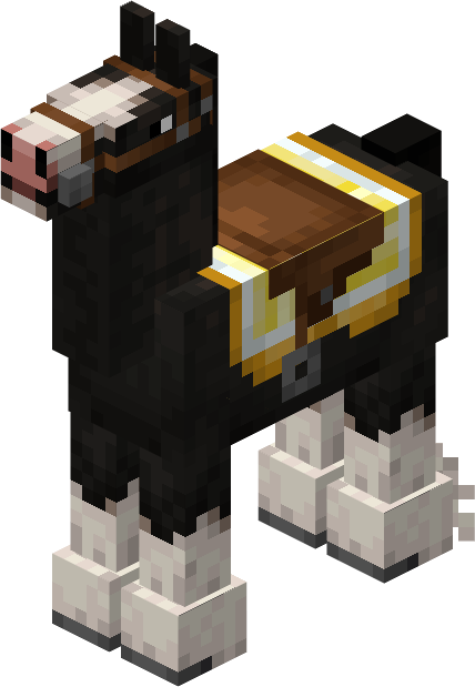 Clydesdale with Yellow Quilt