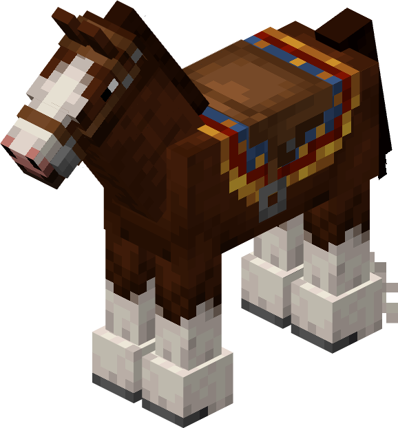 Clydesdale with Wandering Quilt