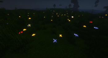 glowing flowers