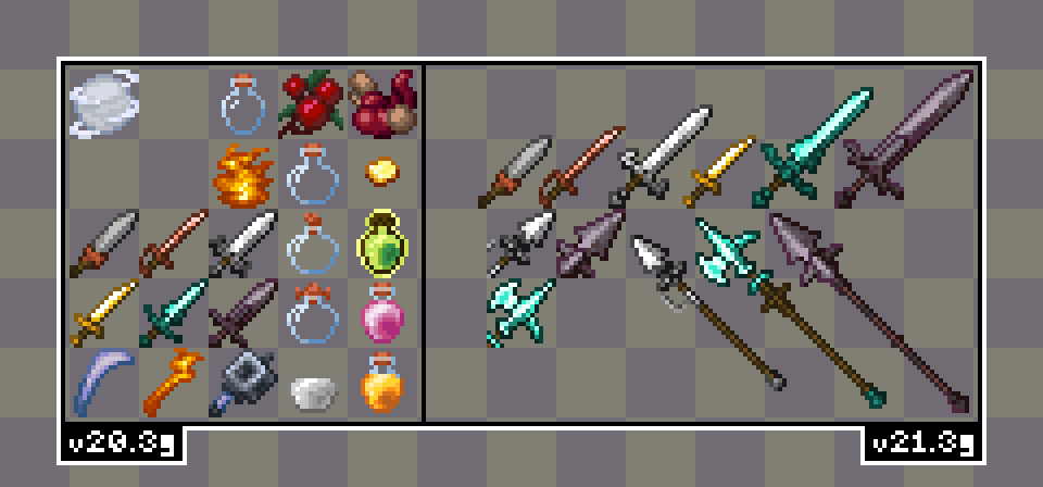 Every texture added in v20/21.3g