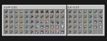all modified items