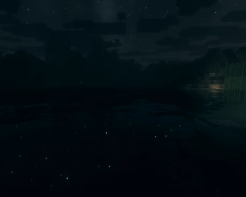 Water near players house at night