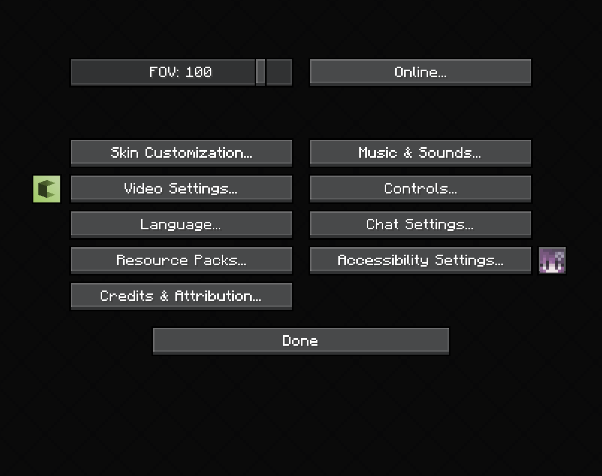 Options Menu