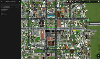Screenshot of the Modified Bluemap view