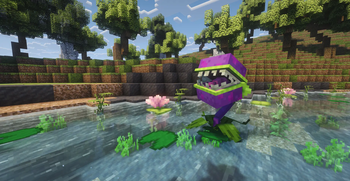 Chomper on da lily