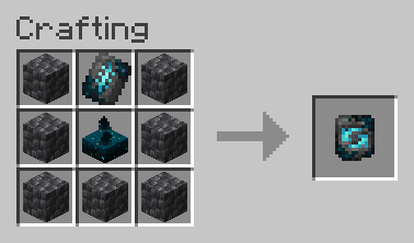 Sculk Transmuter crafting