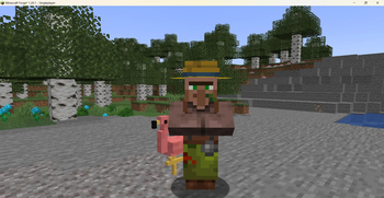 Landscaper Villager (Lawn Flamingo Profession Block)