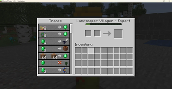 Landscaper Villager Trades