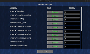 Category Configuration