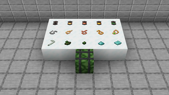 Some items and a biomass pellet block