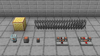 Some connectors, barbered wires and an electrum block