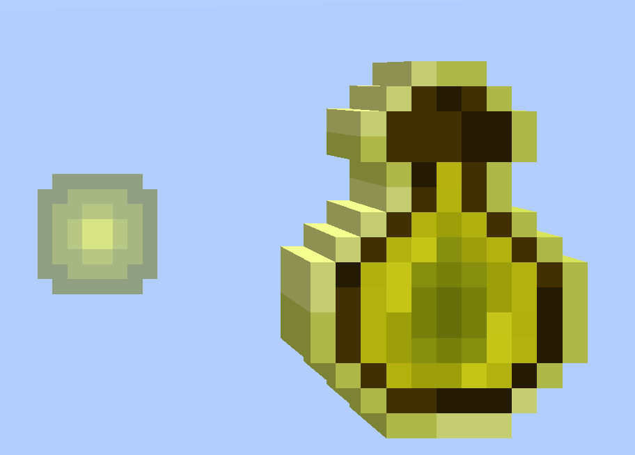 XP Bottle and Orb (Yellow Part)