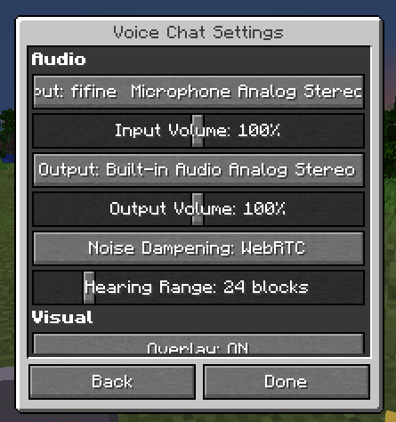 Settings