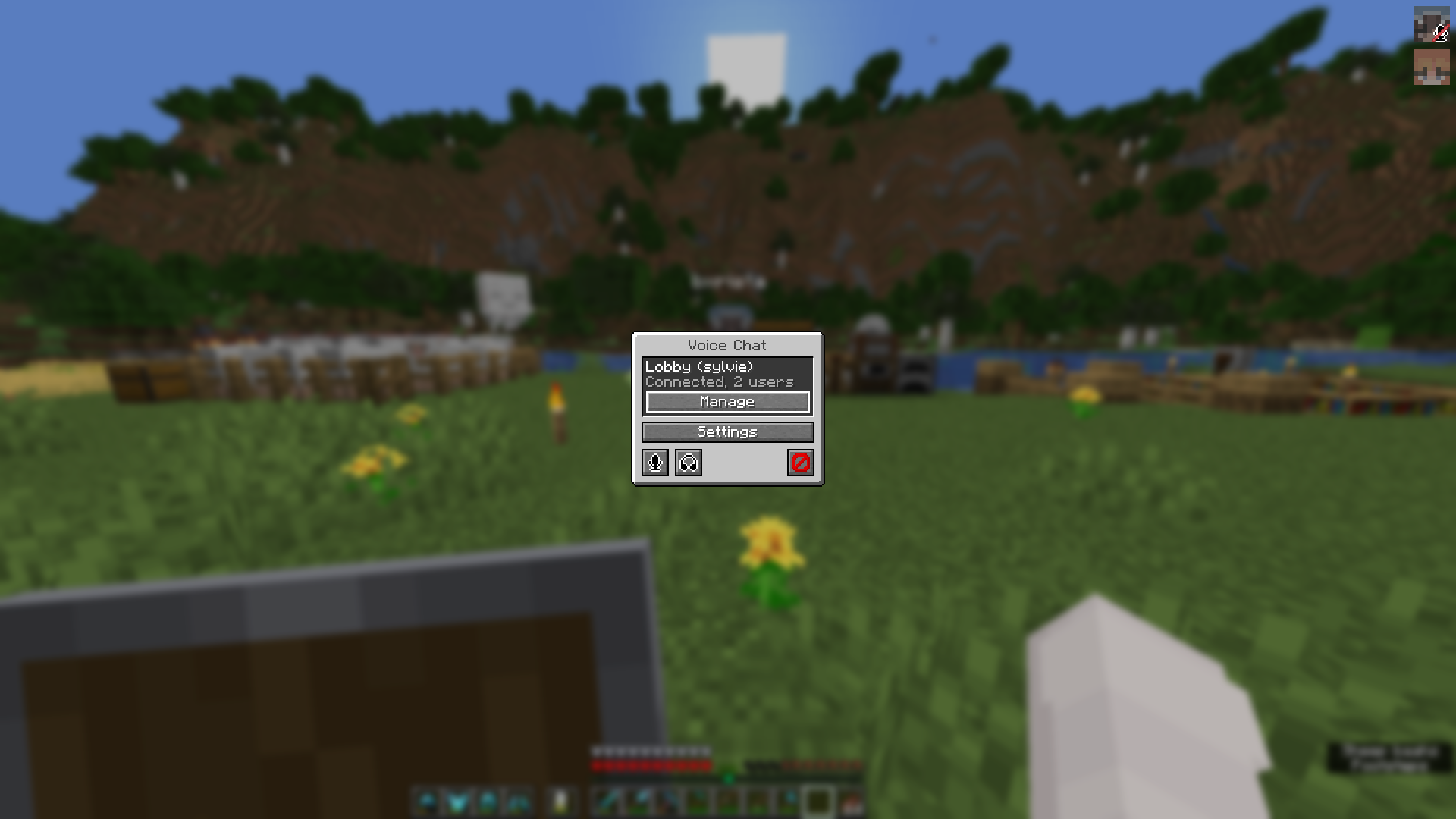 In-Game screenshot of the UVC menu
