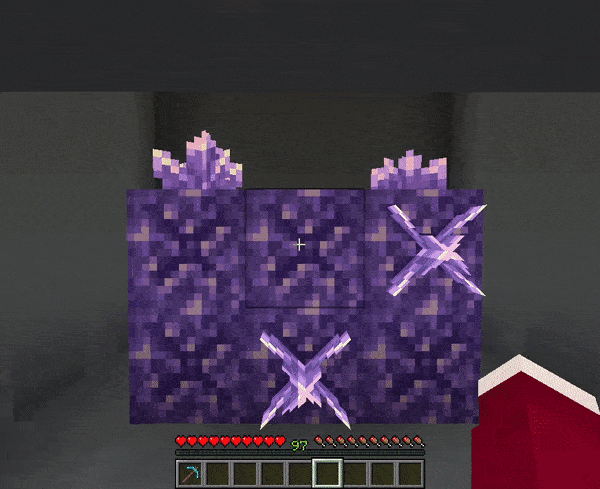 Silk touch budding amethyst