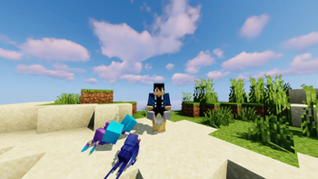 Riding a Psyduck!