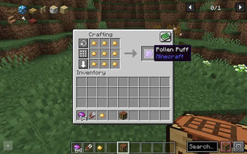 Pollen Puff Crafting Recipe