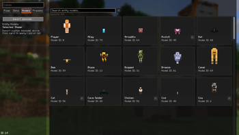 Models Screen