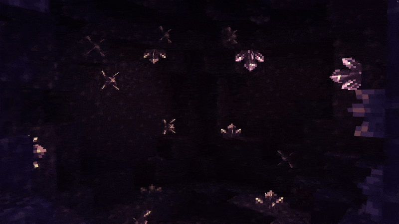 Animated emissive amethyst