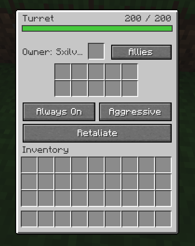 Turret GUI