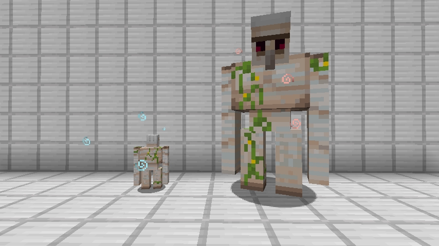 The effects on Iron Golems