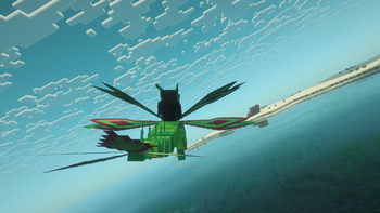 Flying on Mega Flygon