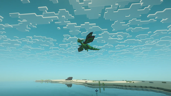 Flying on Mega Flygon