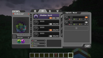 Shadow Moves and Moves locked by the Heart Gauge level