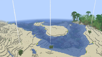 3 Azalea trees with Portable Beacons on top of them