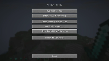 Configuration Menu
