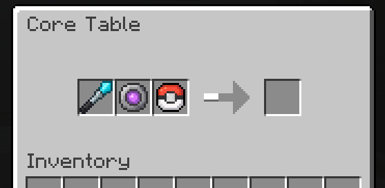 Core Table Craft Example