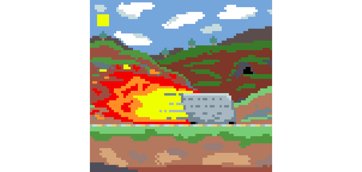 Fast Minecart Pixelart