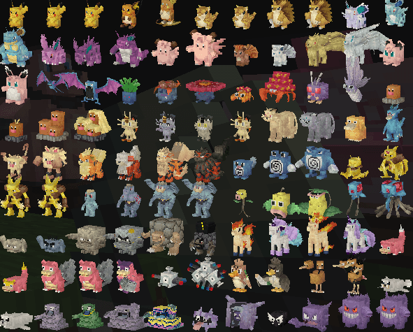 Each Pokemon and its form is registered in EMI
