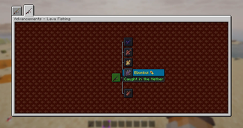 Lava Fishing Log