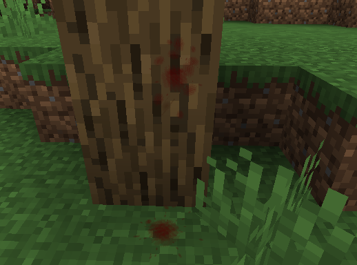 blood when entities are killed