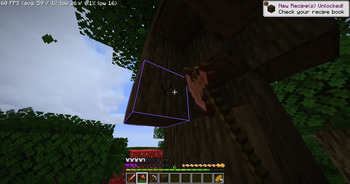 Chopping up a tree